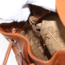 GUCCI Bamboo Backpack Leather Brown Gold 003 1956 0030 Auth 153732-22