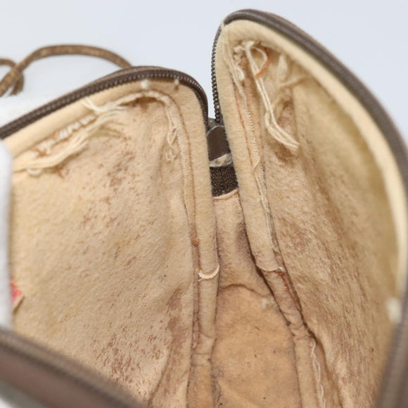 GUCCI GG Supreme Shoulder Bag PVC Beige Gold 56 02 068 Auth 153733