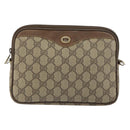 GUCCI GG Supreme Shoulder Bag PVC Beige Gold 56 02 068 Auth 153733-2