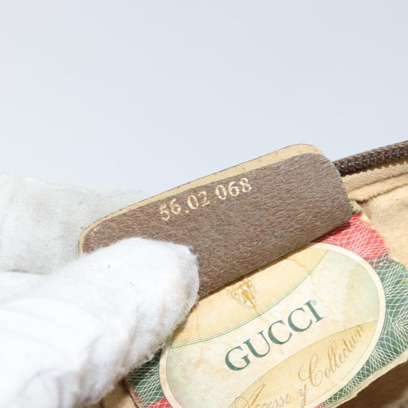 GUCCI GG Supreme Shoulder Bag PVC Beige Gold 56 02 068 Auth 153733