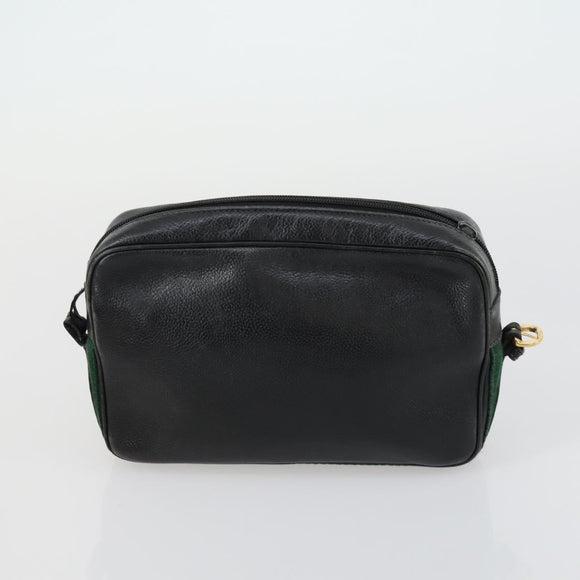 GUCCI GG Supreme Web Sherry Line Shoulder Bag PVC 3 Set Beige Gold Auth 153734