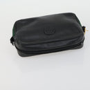 GUCCI GG Supreme Web Sherry Line Shoulder Bag PVC 3 Set Beige Gold Auth 153734-20