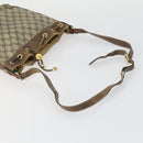 GUCCI GG Supreme Web Sherry Line Shoulder Bag PVC 3 Set Beige Gold Auth 153734-5