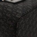 Christian Dior Trotter Canvas Vanity Pouch Black Silver Auth 153737V-10