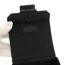 Christian Dior Trotter Canvas Vanity Pouch Black Silver Auth 153737V-15