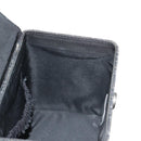 Christian Dior Trotter Canvas Vanity Pouch Black Silver Auth 153737V-18