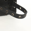 Christian Dior Trotter Canvas Vanity Pouch Black Silver Auth 153737V-7