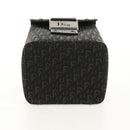 Christian Dior Trotter Canvas Vanity Pouch Black Silver Auth 153737V-9