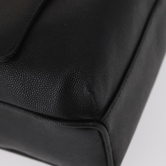 GIVENCHY Shoulder Bag Leather Black Gold Auth 153738