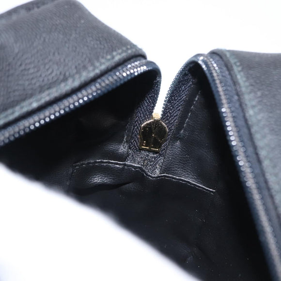 GIVENCHY Shoulder Bag Leather Black Gold Auth 153738