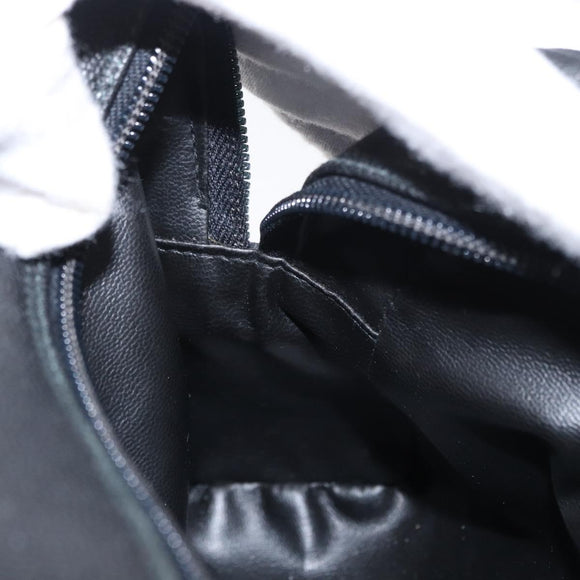 GIVENCHY Shoulder Bag Leather Black Gold Auth 153738