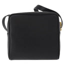 GIVENCHY Shoulder Bag Leather Black Gold Auth 153738-2