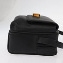 GIVENCHY Shoulder Bag Leather Black Gold Auth 153738-3