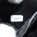 CHANEL COCO Mark Vanity Pouch Caviar Skin Black Gold CC Auth 153739SAV-24