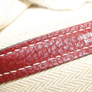 HERMES Garden Party PM Hand Bag Leather Wine Red Silver Auth 153742V-20
