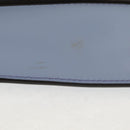 FENDI Cany Small Shoulder Bag Leather Light Blue Silver 8M0381 Auth 153743V-13