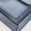 FENDI Cany Small Shoulder Bag Leather Light Blue Silver 8M0381 Auth 153743V-15