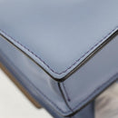 FENDI Cany Small Shoulder Bag Leather Light Blue Silver 8M0381 Auth 153743V-16