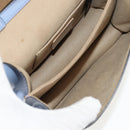 FENDI Cany Small Shoulder Bag Leather Light Blue Silver 8M0381 Auth 153743V-24