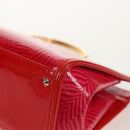 Gianni Versace Hand Bag Enamel Pink Gold Auth 153747V-11