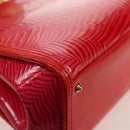 Gianni Versace Hand Bag Enamel Pink Gold Auth 153747V-12