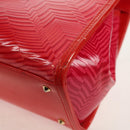 Gianni Versace Hand Bag Enamel Pink Gold Auth 153747V-13