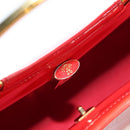 Gianni Versace Hand Bag Enamel Pink Gold Auth 153747V-14