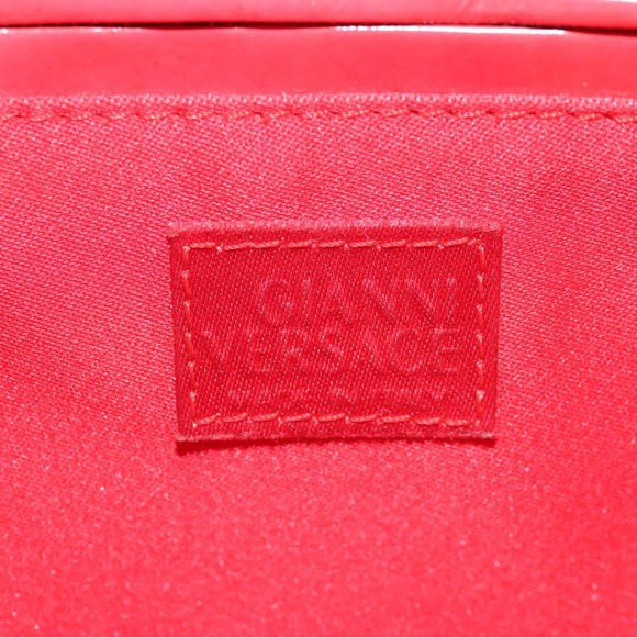 Gianni Versace Hand Bag Enamel Pink Gold Auth 153747V