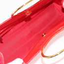 Gianni Versace Hand Bag Enamel Pink Gold Auth 153747V-16