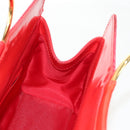 Gianni Versace Hand Bag Enamel Pink Gold Auth 153747V-17