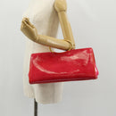 Gianni Versace Hand Bag Enamel Pink Gold Auth 153747V-21