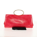 Gianni Versace Hand Bag Enamel Pink Gold Auth 153747V-22