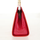 Gianni Versace Hand Bag Enamel Pink Gold Auth 153747V-5