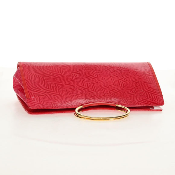 Gianni Versace Hand Bag Enamel Pink Gold Auth 153747V