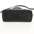 GUCCI Micro GG Canvas Tote Bag Outlet 2way Black Gold 449656 Auth 153748SAM-13