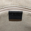 GUCCI Micro GG Canvas Tote Bag Outlet 2way Black Gold 449656 Auth 153748SAM-21