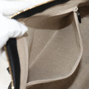 GUCCI Micro GG Canvas Tote Bag Outlet 2way Black Gold 449656 Auth 153748SAM-26