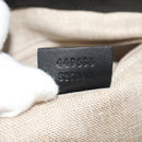 GUCCI Micro GG Canvas Tote Bag Outlet 2way Black Gold 449656 Auth 153748SAM-27