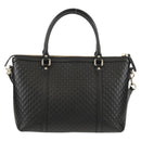 GUCCI Micro GG Canvas Tote Bag Outlet 2way Black Gold 449656 Auth 153748SAM-3