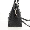 GUCCI Micro GG Canvas Tote Bag Outlet 2way Black Gold 449656 Auth 153748SAM-5