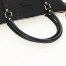 GUCCI Micro GG Canvas Tote Bag Outlet 2way Black Gold 449656 Auth 153748SAM-8