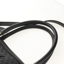 GUCCI Micro GG Canvas Tote Bag Outlet 2way Black Gold 449656 Auth 153748SAM-9