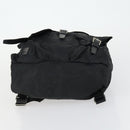PRADA Backpack Nylon Black Silver Auth 153760-5