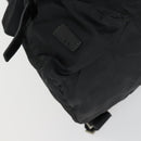 PRADA Backpack Nylon Black Silver Auth 153760-17