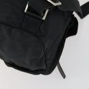 PRADA Backpack Nylon Black Silver Auth 153760-18