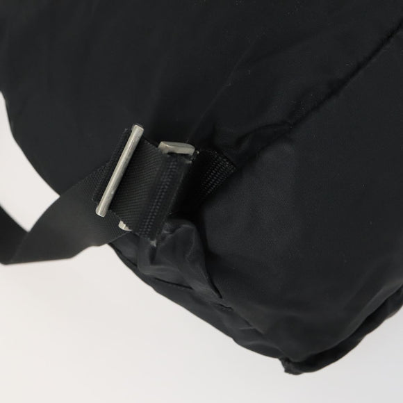 PRADA Backpack Nylon Black Silver Auth 153760