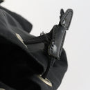 PRADA Backpack Nylon Black Silver Auth 153760-9