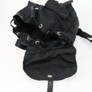 PRADA Backpack Nylon Black Silver Auth 153760-22