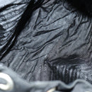PRADA Backpack Nylon Black Silver Auth 153760-11