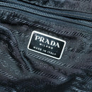 PRADA Backpack Nylon Black Silver Auth 153760-25